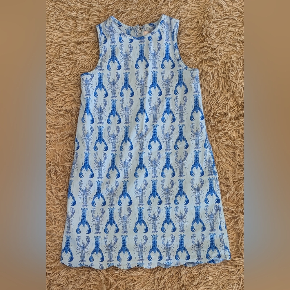 CLASIC PREP Girls Blue Lobster Dress